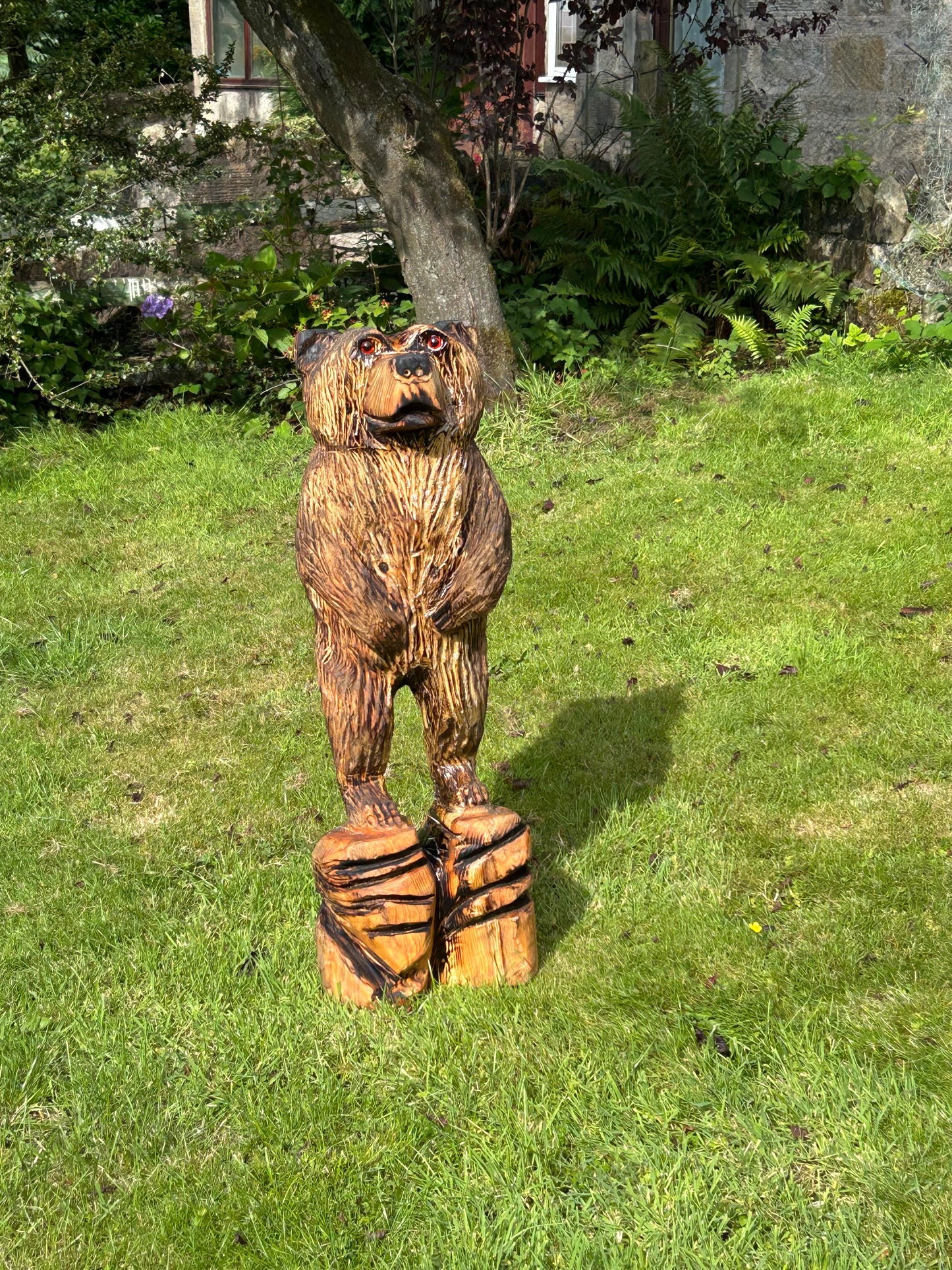 1 Chainsaw Carved Standing Bear
