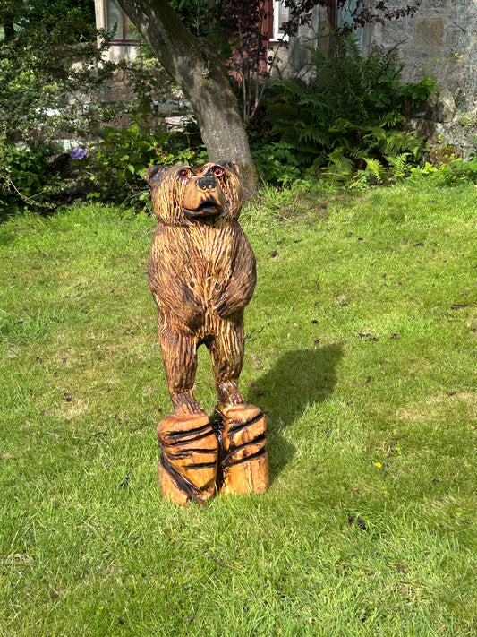 1 Chainsaw Carved Standing Bear