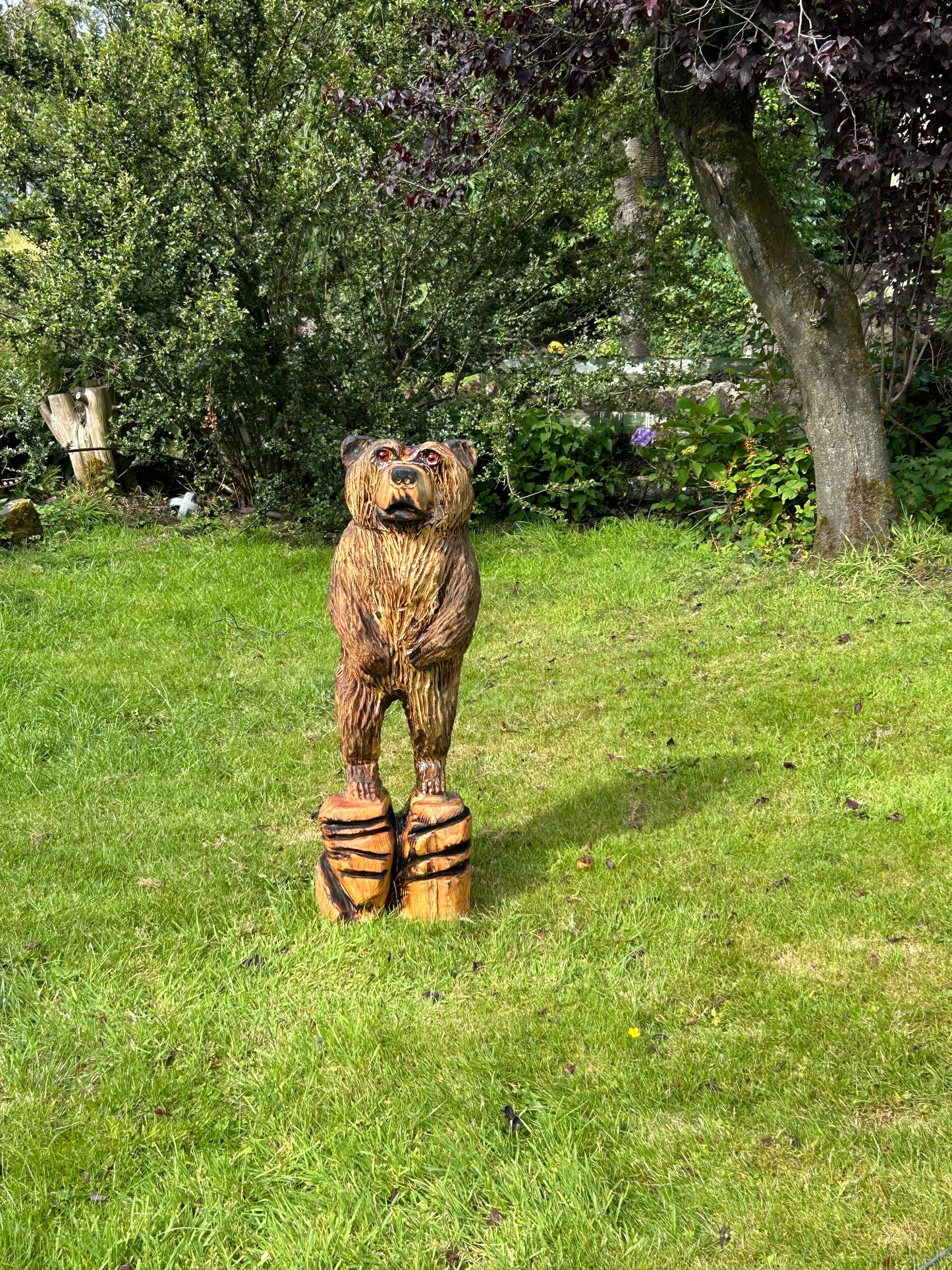 1 Chainsaw Carved Standing Bear